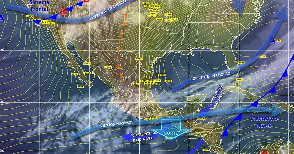 Pronóstico del clima en México para martes 22 de marzo