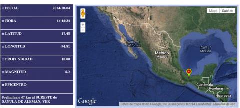 SEGUIMIENTO DE SISMOS A NIVEL MUNDIAL OCTUBRE  2014 - Página 2 Sismo_en_veracruz