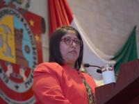 La diputada del PVEM Victoria Cruz Villar estaba a favor de la aprobación del dictamen. 